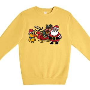 Ice Fresh Lemonade Got Any Grapes Duck Funny Christmas Funny Gift Premium Crewneck Sweatshirt