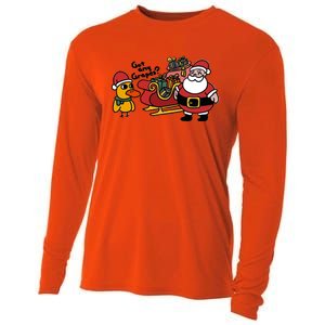 Ice Fresh Lemonade Got Any Grapes Duck Funny Christmas Funny Gift Cooling Performance Long Sleeve Crew