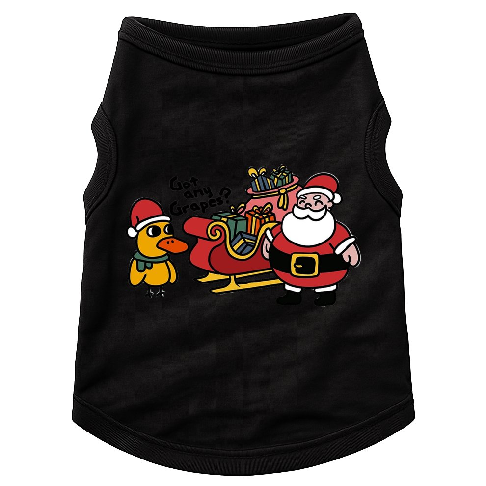 Ice Fresh Lemonade Got Any Grapes Duck Funny Christmas Funny Gift Doggie Tank