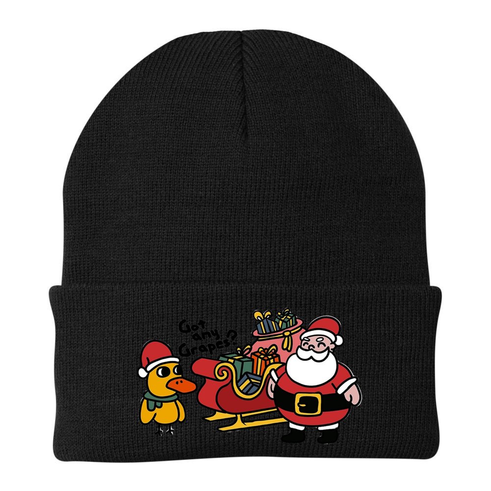 Ice Fresh Lemonade Got Any Grapes Duck Funny Christmas Funny Gift Beanie