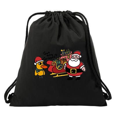 Ice Fresh Lemonade Got Any Grapes Duck Funny Christmas Funny Gift Drawstring Bag