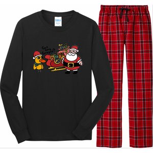 Ice Fresh Lemonade Got Any Grapes Duck Funny Christmas Funny Gift Long Sleeve Pajama Set