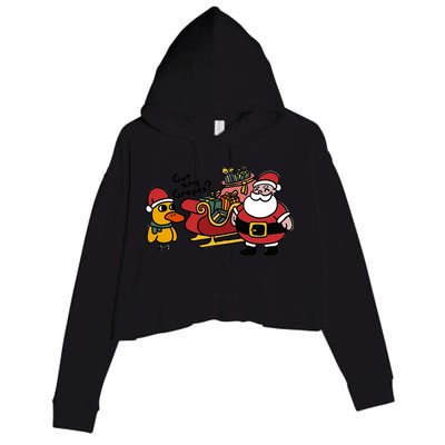 Ice Fresh Lemonade Got Any Grapes Duck Funny Christmas Funny Gift Crop Fleece Hoodie