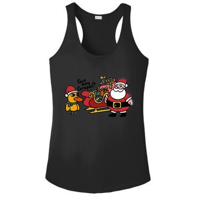 Ice Fresh Lemonade Got Any Grapes Duck Funny Christmas Funny Gift Ladies PosiCharge Competitor Racerback Tank