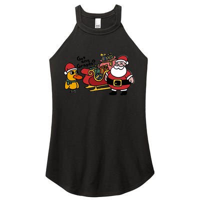 Ice Fresh Lemonade Got Any Grapes Duck Funny Christmas Funny Gift Women's Perfect Tri Rocker Tank