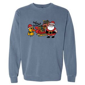 Ice Fresh Lemonade Got Any Grapes Duck Funny Christmas Funny Gift Garment-Dyed Sweatshirt