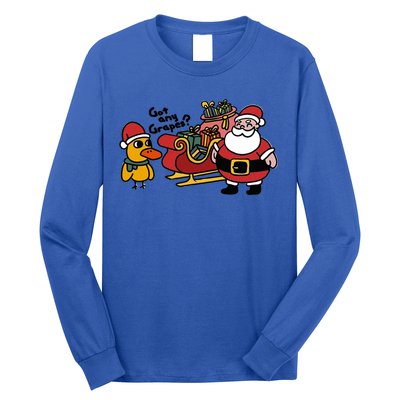 Ice Fresh Lemonade Got Any Grapes Duck Funny Christmas Funny Gift Long Sleeve Shirt