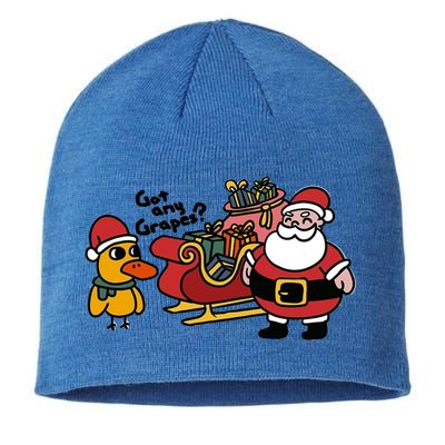 Ice Fresh Lemonade Got Any Grapes Duck Funny Christmas Funny Gift Sustainable Beanie