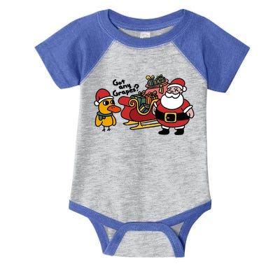 Ice Fresh Lemonade Got Any Grapes Duck Funny Christmas Funny Gift Infant Baby Jersey Bodysuit