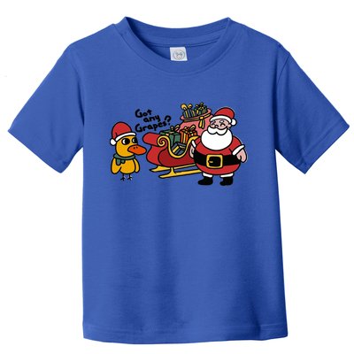 Ice Fresh Lemonade Got Any Grapes Duck Funny Christmas Funny Gift Toddler T-Shirt