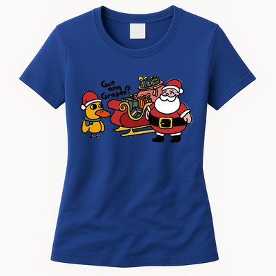 Ice Fresh Lemonade Got Any Grapes Duck Funny Christmas Funny Gift Womens T-Shirt