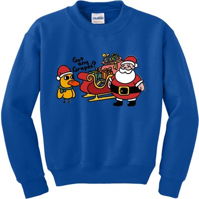 Ice Fresh Lemonade Got Any Grapes Duck Funny Christmas Funny Gift Kids Sweatshirt