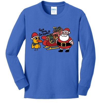 Ice Fresh Lemonade Got Any Grapes Duck Funny Christmas Funny Gift Kids Long Sleeve Shirt