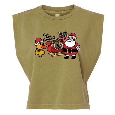 Ice Fresh Lemonade Got Any Grapes Duck Funny Christmas Funny Gift Garment-Dyed Women's Muscle Tee
