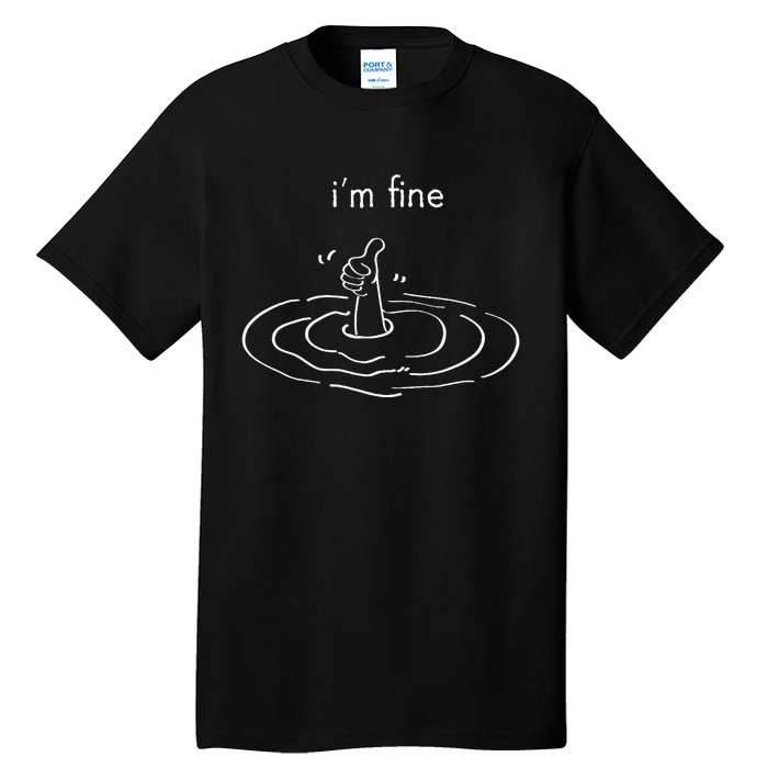 IM Fine Like Hand Thumbs Up On Water Surface IM Fine Tall T-Shirt