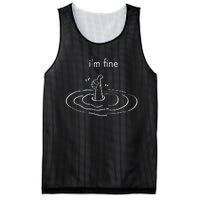 IM Fine Like Hand Thumbs Up On Water Surface IM Fine Mesh Reversible Basketball Jersey Tank