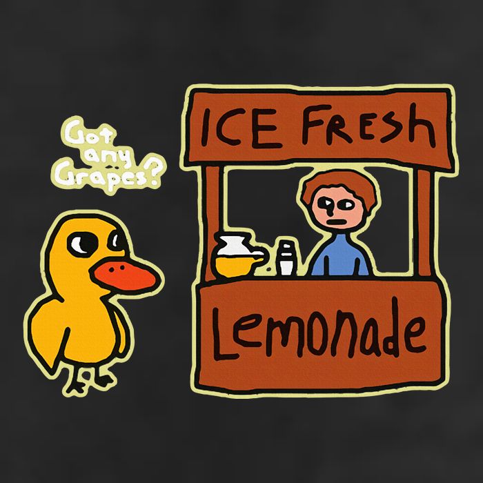 Ice Fresh Lemonade Duck Funny Got Any Grapes Cool Comfort Performance Bucket Hat