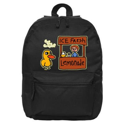 Ice Fresh Lemonade Duck Funny Got Any Grapes 16 in Basic Backpack