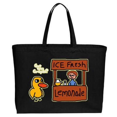 Ice Fresh Lemonade Duck Funny Got Any Grapes Cotton Canvas Jumbo Tote