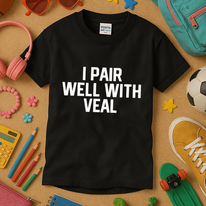 Italian Food Lovers Veal Kids T-Shirt
