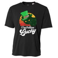 I'm feline lucky Funny Cat Owner St. Patrick's Day Cooling Performance Crew T-Shirt