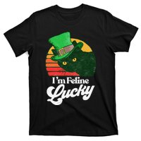 I'm feline lucky Funny Cat Owner St. Patrick's Day T-Shirt