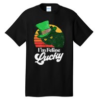 I'm feline lucky Funny Cat Owner St. Patrick's Day Tall T-Shirt