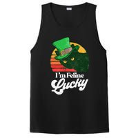 I'm feline lucky Funny Cat Owner St. Patrick's Day PosiCharge Competitor Tank