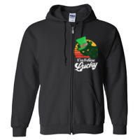 I'm feline lucky Funny Cat Owner St. Patrick's Day Full Zip Hoodie