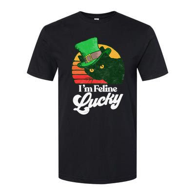 I'm feline lucky Funny Cat Owner St. Patrick's Day Softstyle CVC T-Shirt