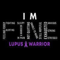 IM Fine Lupus Warrior Lupus Awareness Month Purple Ribbon T-Shirt
