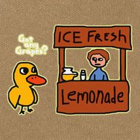 Ice Fresh Lemonade Duck Funny Got Any Grapes Love Gift Cotton Canvas Backpack