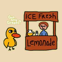 Ice Fresh Lemonade Duck Funny Got Any Grapes Love Gift Bag