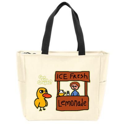 Ice Fresh Lemonade Duck Funny Got Any Grapes Love Gift Zip Tote Bag
