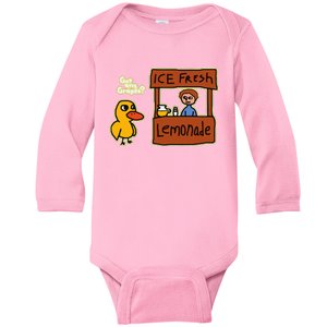 Ice Fresh Lemonade Duck Funny Got Any Grapes Love Gift Baby Long Sleeve Bodysuit