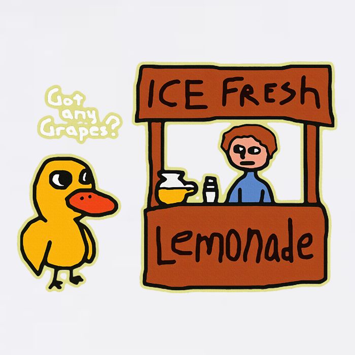 Ice Fresh Lemonade Duck Funny Got Any Grapes Love Gift Cooling Performance Crew T-Shirt