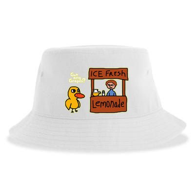 Ice Fresh Lemonade Duck Funny Got Any Grapes Love Gift Sustainable Bucket Hat