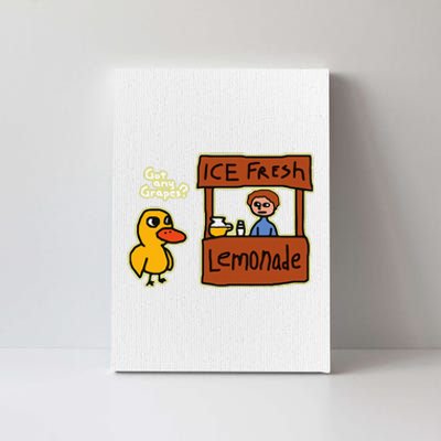 Ice Fresh Lemonade Duck Funny Got Any Grapes Love Gift Canvas