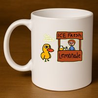 Ice Fresh Lemonade Duck Funny Got Any Grapes Love Gift 11oz C Handle Ceramic Mug