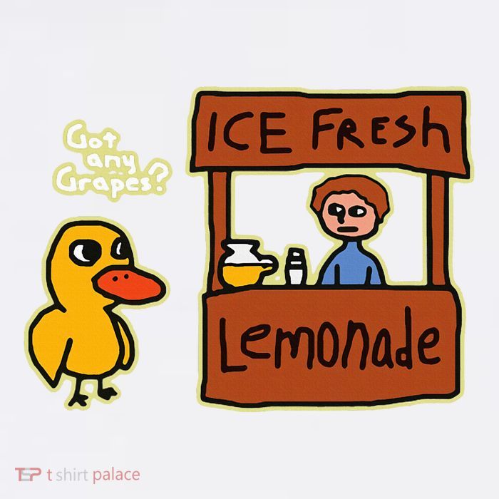 Ice Fresh Lemonade Duck Funny Got Any Grapes Love Gift Flatbill Hat
