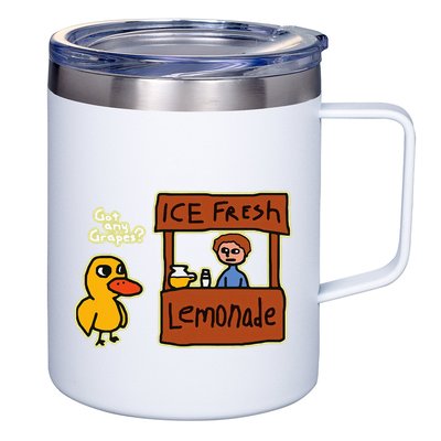 Ice Fresh Lemonade Duck Funny Got Any Grapes Love Gift 12oz Stainless Steel Coffee Mug