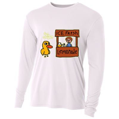 Ice Fresh Lemonade Duck Funny Got Any Grapes Love Gift Cooling Performance Long Sleeve Crew