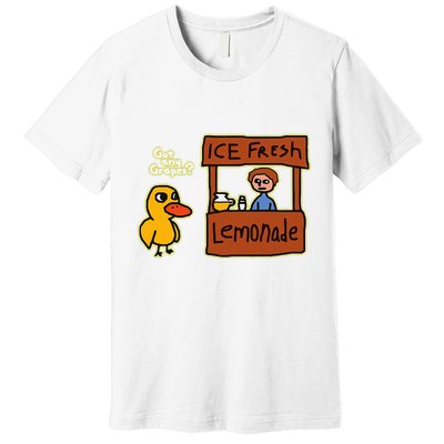 Ice Fresh Lemonade Duck Funny Got Any Grapes Love Gift Premium T-Shirt