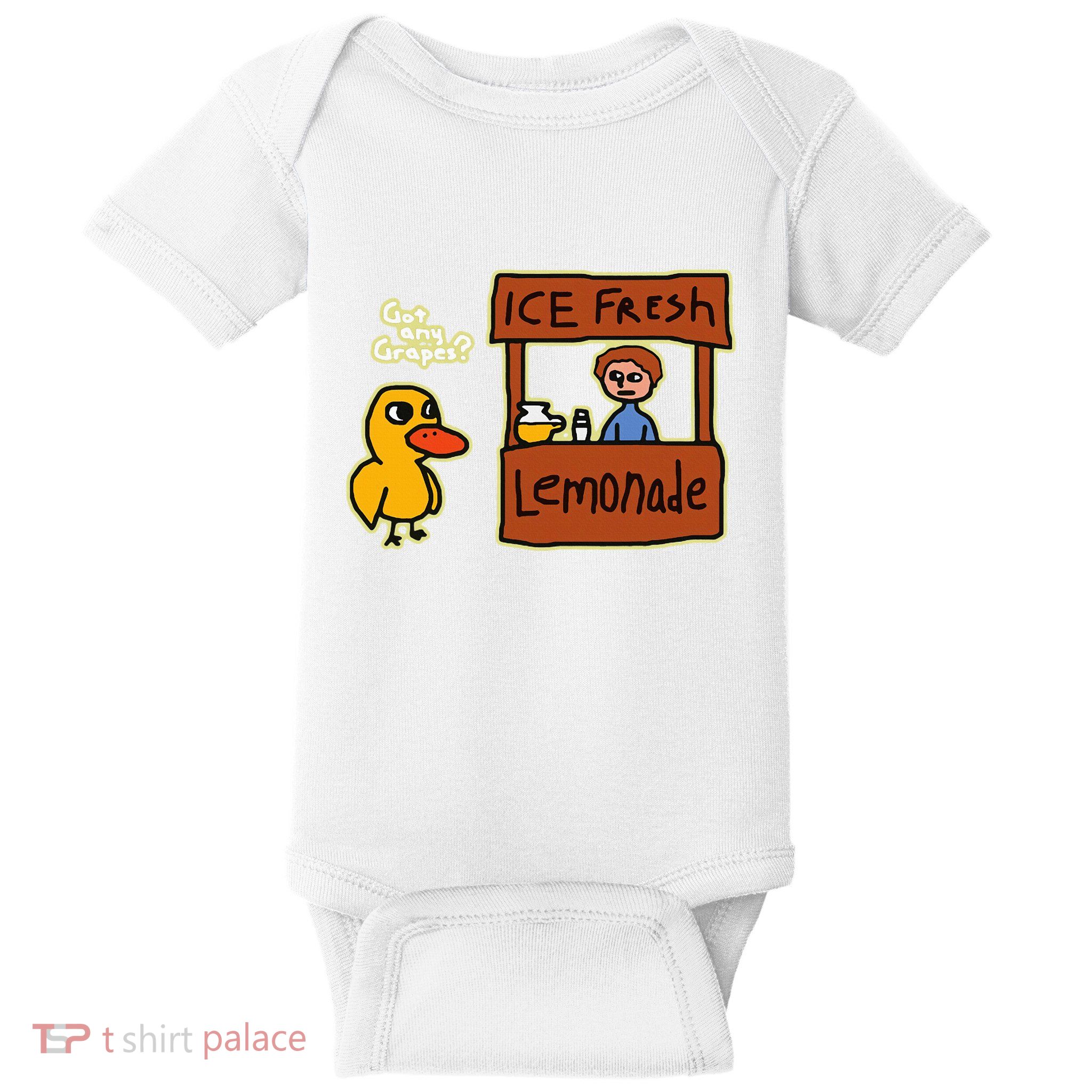 Ice Fresh Lemonade Duck Funny Got Any Grapes Love Gift Baby Bodysuit