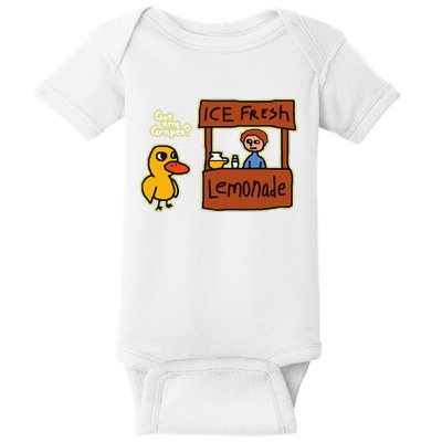 Ice Fresh Lemonade Duck Funny Got Any Grapes Love Gift Baby Bodysuit