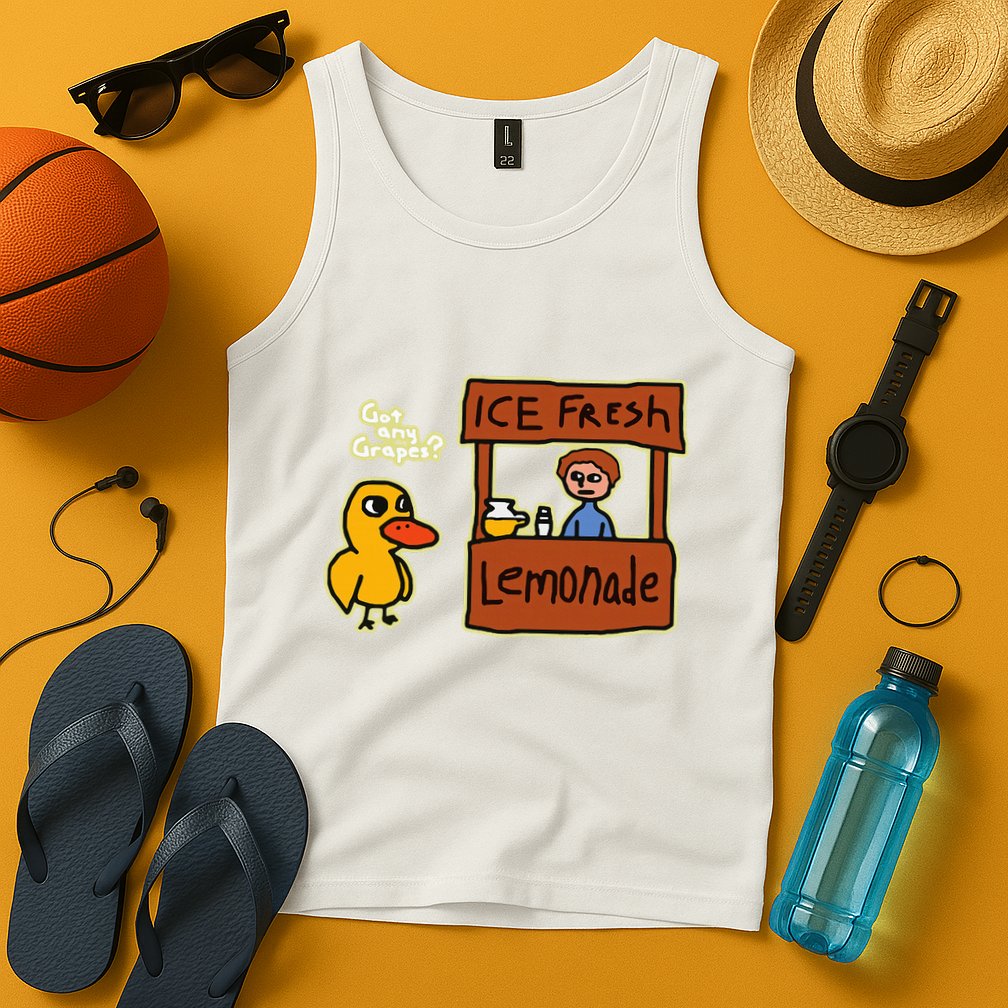 Ice Fresh Lemonade Duck Funny Got Any Grapes Love Gift Tank Top
