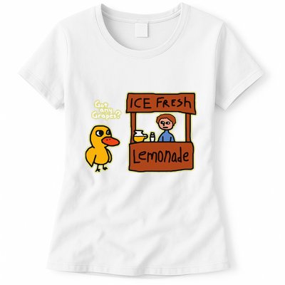 Ice Fresh Lemonade Duck Funny Got Any Grapes Love Gift Womens T-Shirt