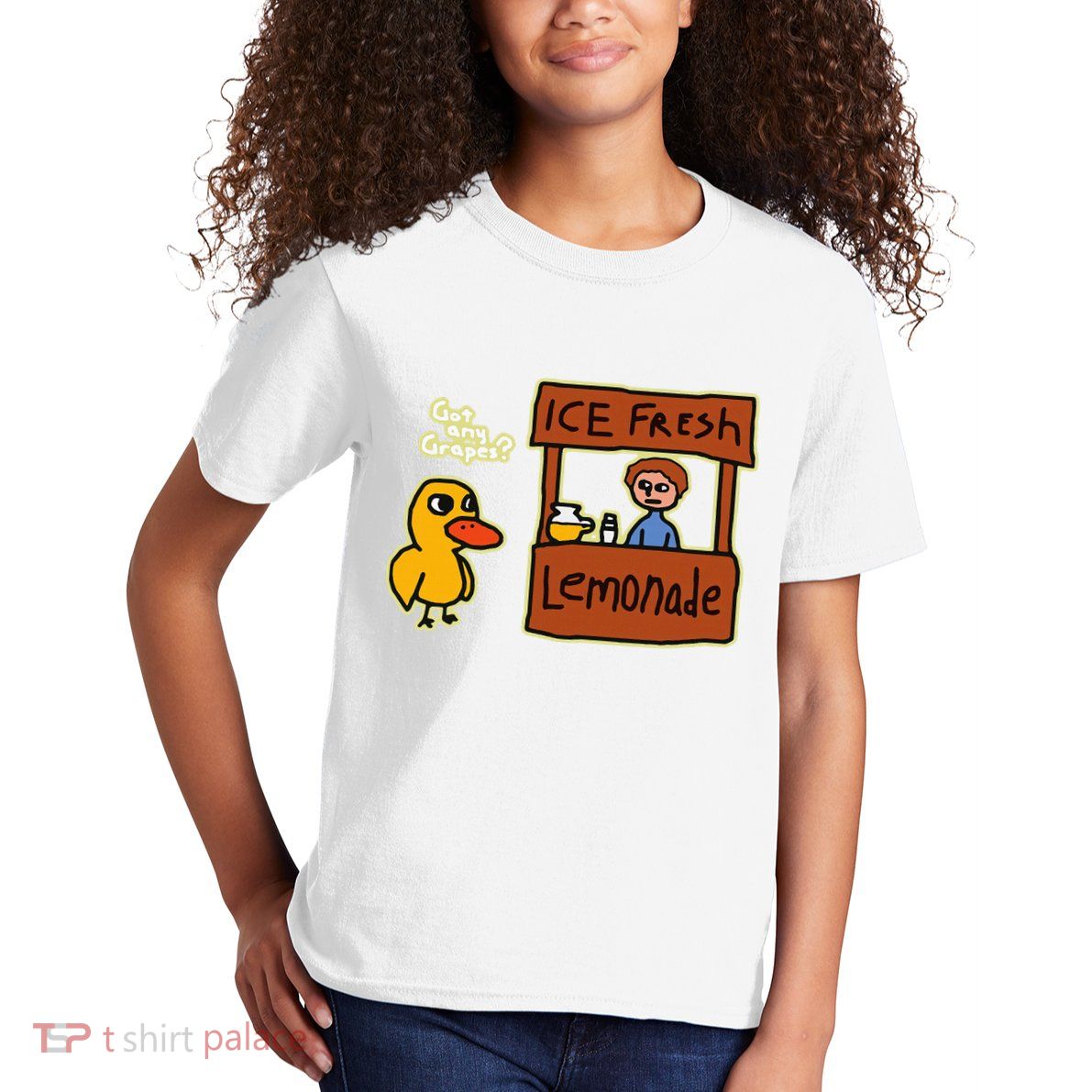 Ice Fresh Lemonade Duck Funny Got Any Grapes Love Gift Kids T-Shirt