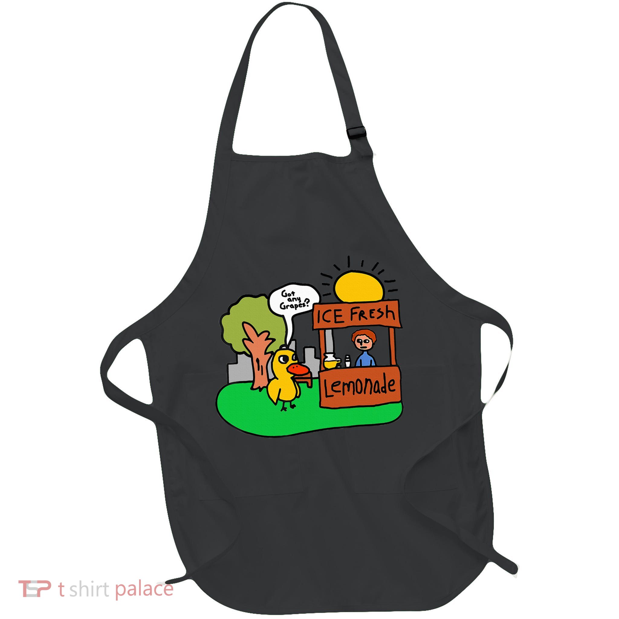 Ice Fresh Lemonade Got Any Grapes Duck Funny Gift  Full-Length Apron With Pockets