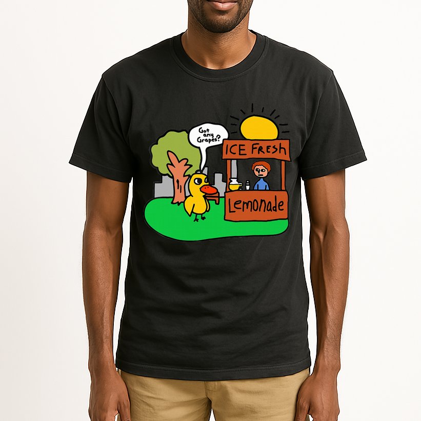 Ice Fresh Lemonade Got Any Grapes Duck Funny Gift  Tall T-Shirt